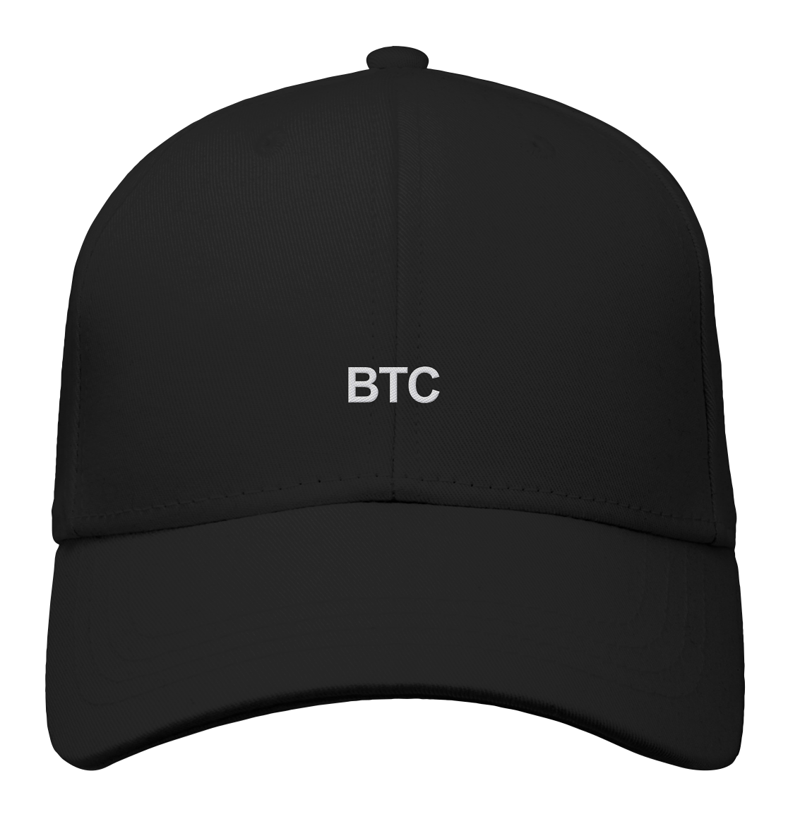 Organic Cap – BTC White – – Organic Baseball Cap