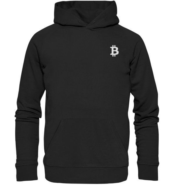 BTC Logo weiß - Organic Hoodie