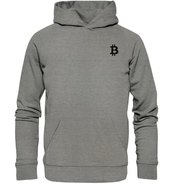 BTC Logo schwarz - Organic Hoodie