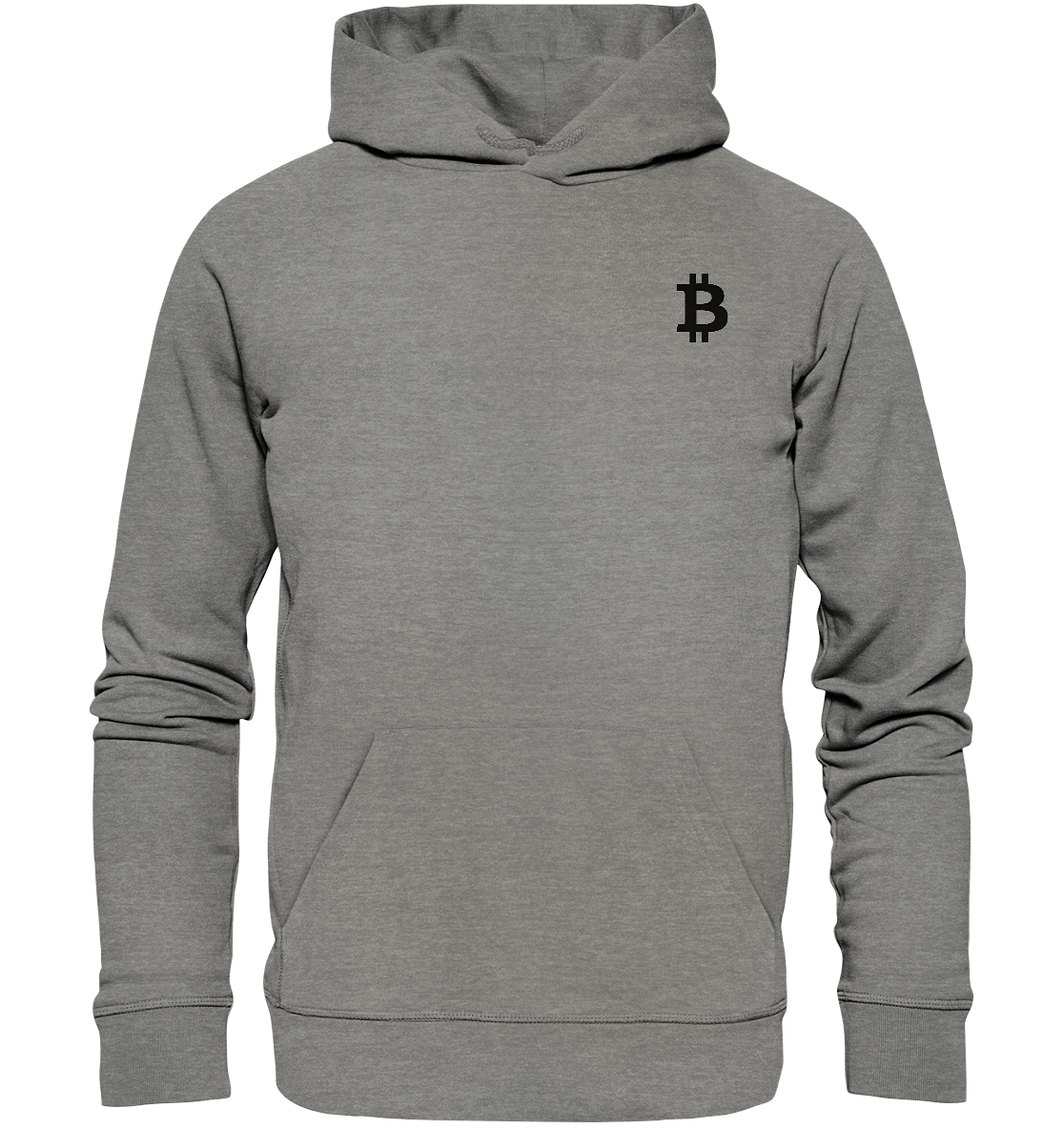 BTC Logo schwarz – Organic Hoodie