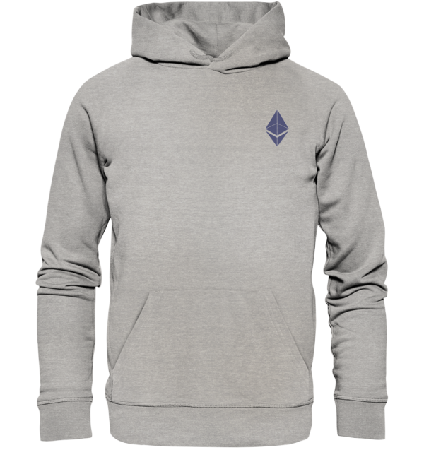 ETH Logo blau - Organic Hoodie