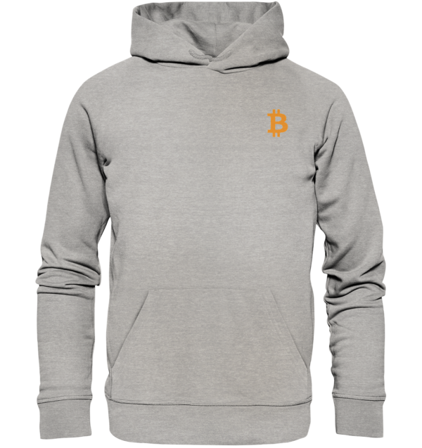 BTC Logo Orange - Organic Hoodie – Bild 2