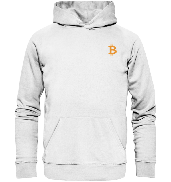 BTC Logo Orange - Organic Hoodie – Bild 3