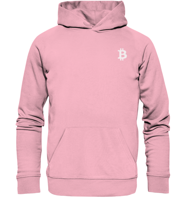 BTC Logo weiß - Organic Hoodie – Bild 2