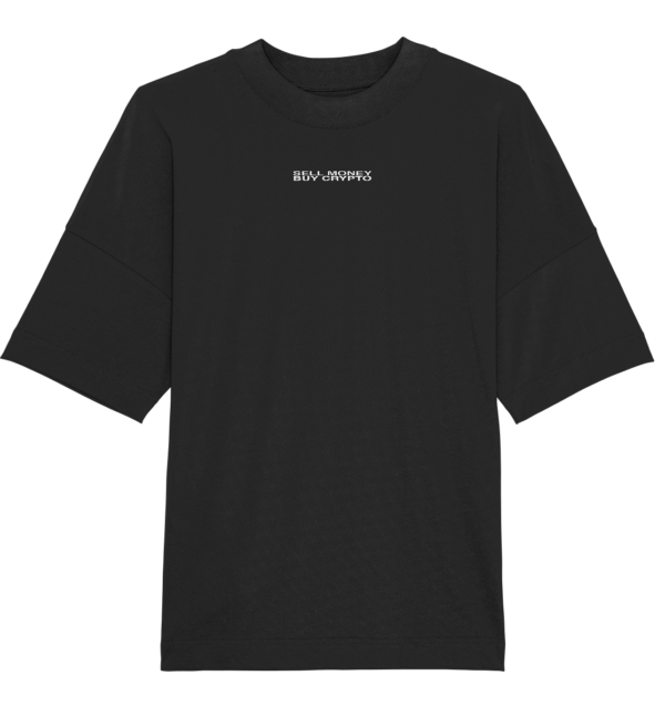 Organic Oversize Tee - SELL MONEY  BUY CRYPTO - – Bild 2
