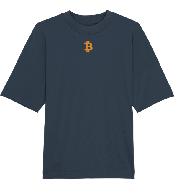 BTC Logo Orange - Organic Oversize Shirt – Bild 2