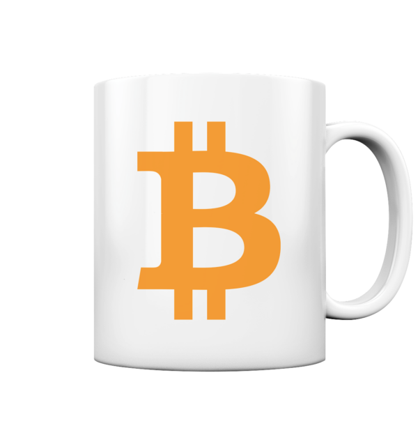 BTC Logo schwarz - Tasse glossy