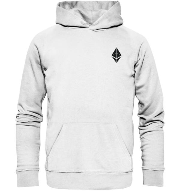 ETH Logo schwarz - Organic Hoodie – Bild 3